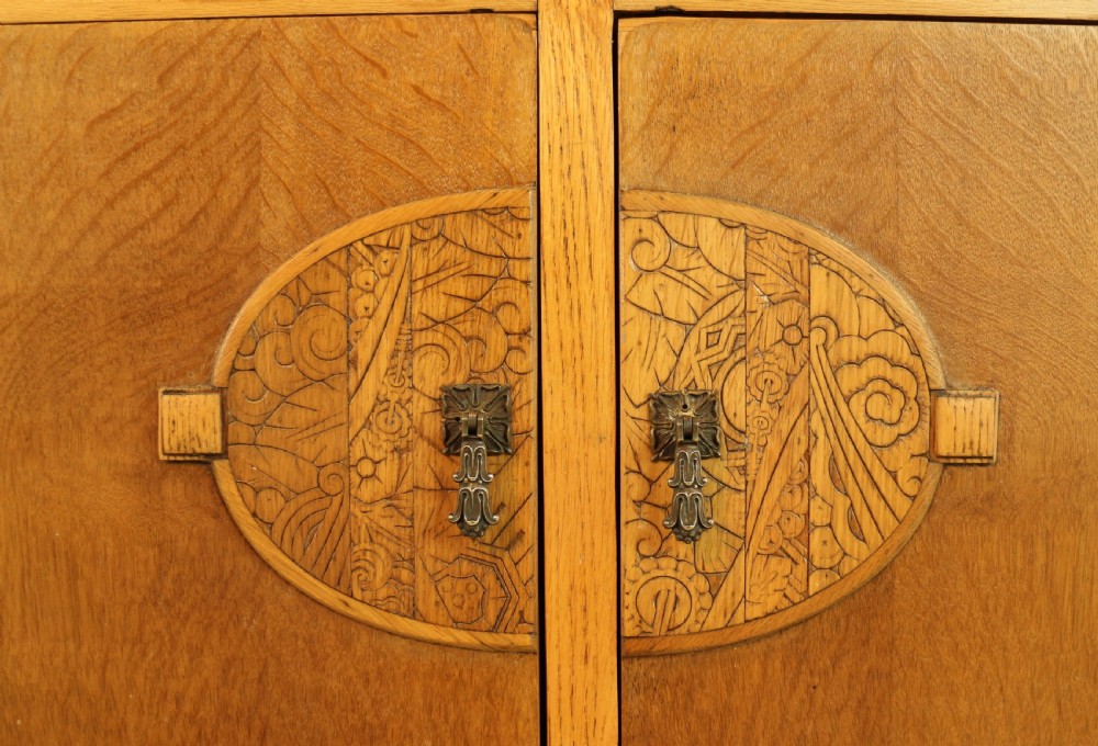 Art Deco Oak Dining Suite, c.1930 View XIX