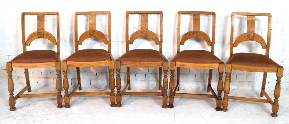 Art Deco Oak Dining Suite, c.1930 View XXIII