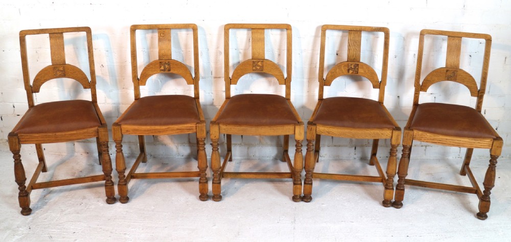 Art Deco Oak Dining Suite, c.1930 View XXIV
