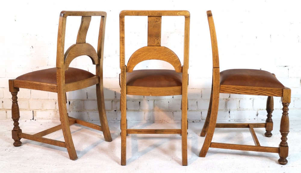 Art Deco Oak Dining Suite, c.1930 View XXVI