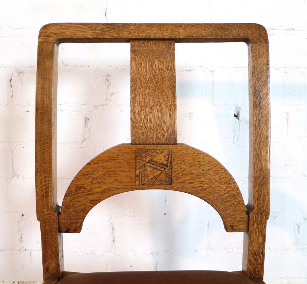 Art Deco Oak Dining Suite, c.1930 View XXIX