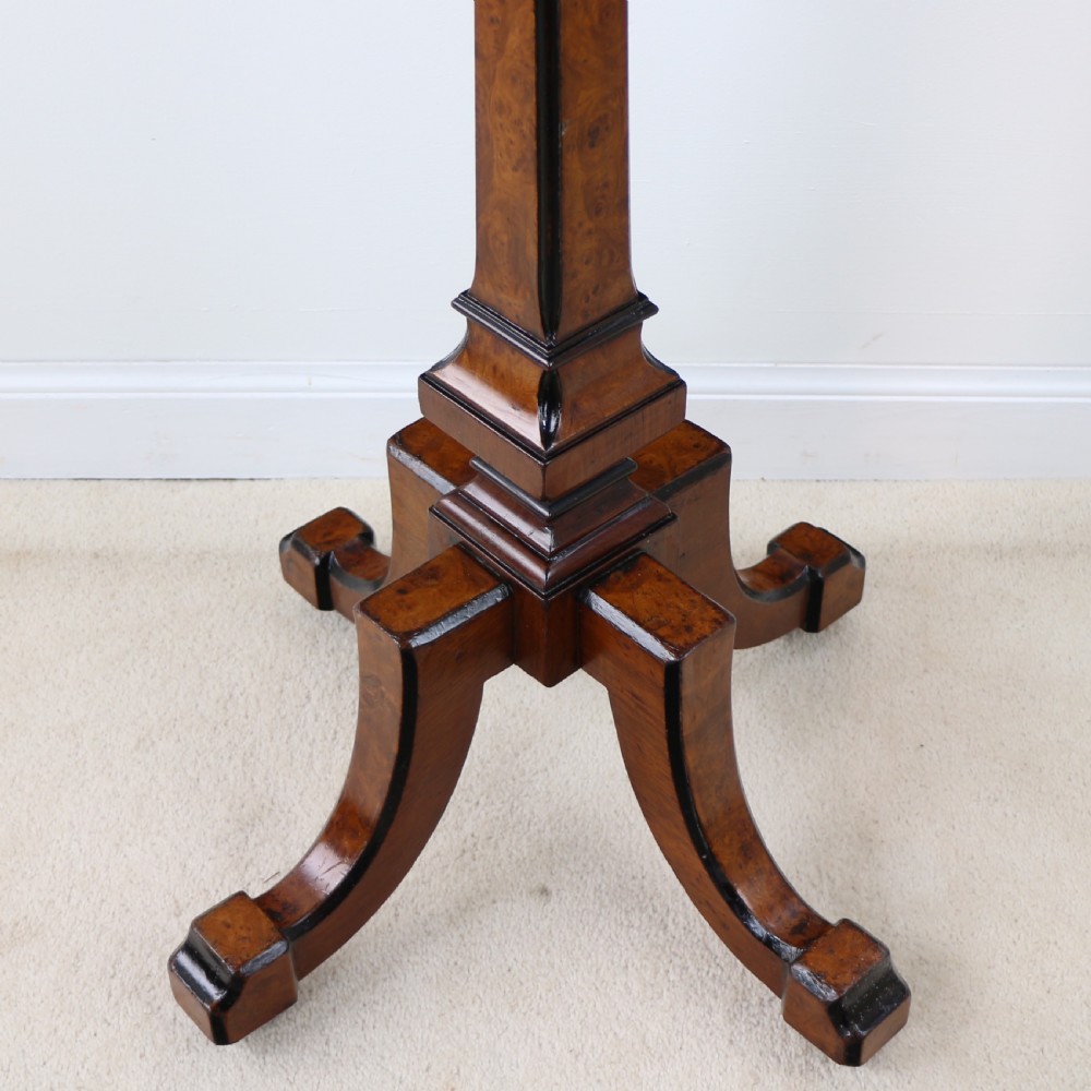 Antique Irish Killarney Yew Inlaid Chess Top Games Occasional Table View XX