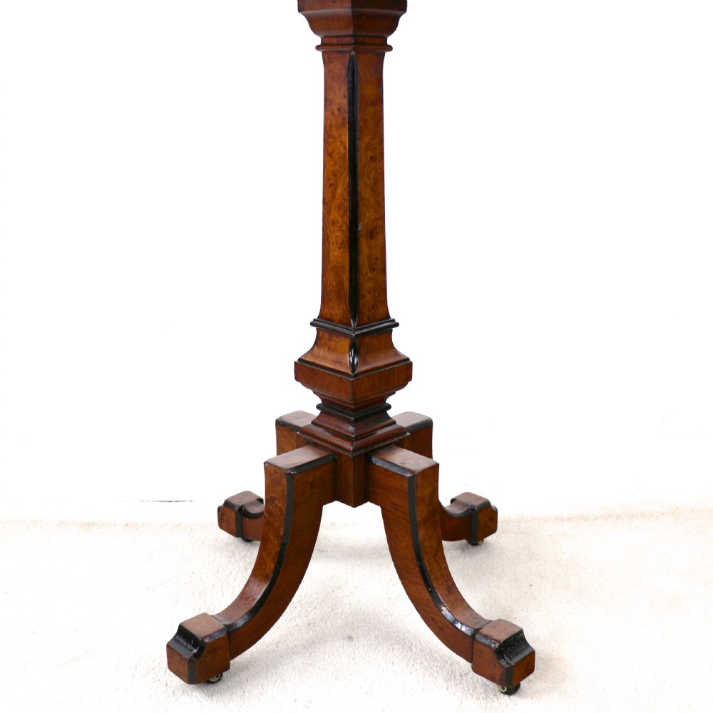 Antique Irish Killarney Yew Inlaid Chess Top Games Occasional Table View XXIII