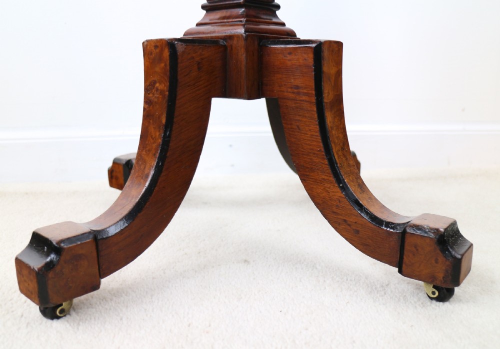 Antique Irish Killarney Yew Inlaid Chess Top Games Occasional Table View XXV