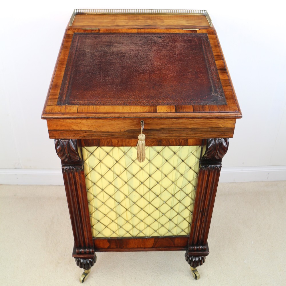 Regency Rosewood Slide Top Davenport Desk View II