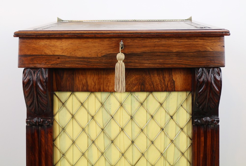 Regency Rosewood Slide Top Davenport Desk View VII