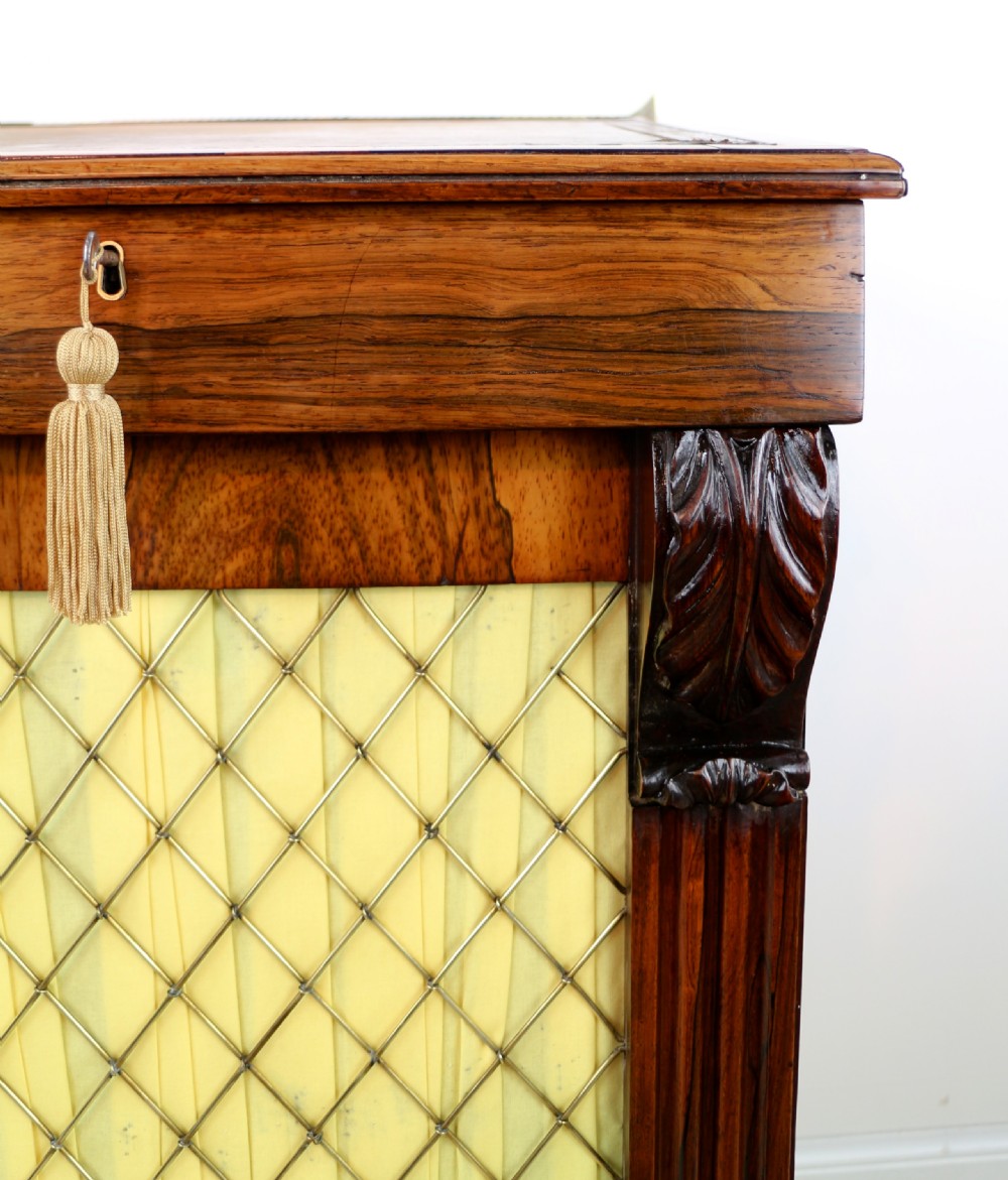 Regency Rosewood Slide Top Davenport Desk View XI