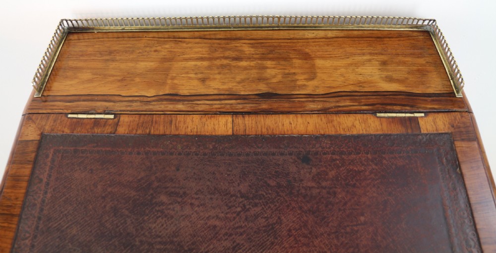 Regency Rosewood Slide Top Davenport Desk View XIV