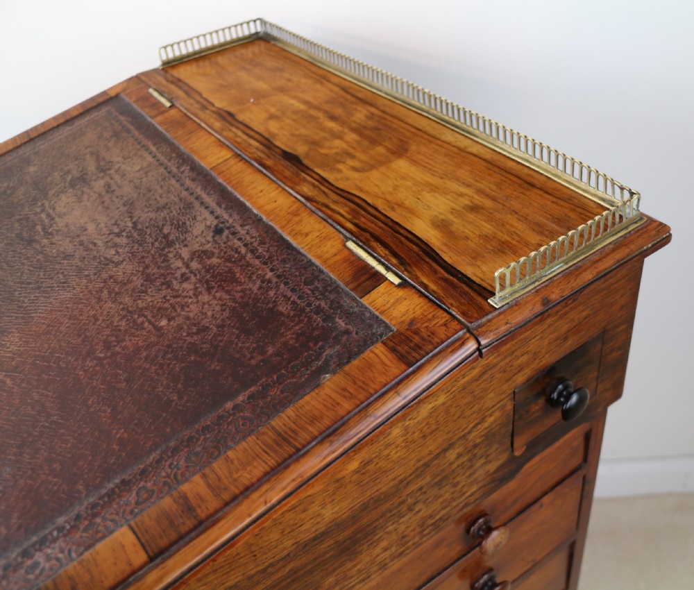 Regency Rosewood Slide Top Davenport Desk View XV