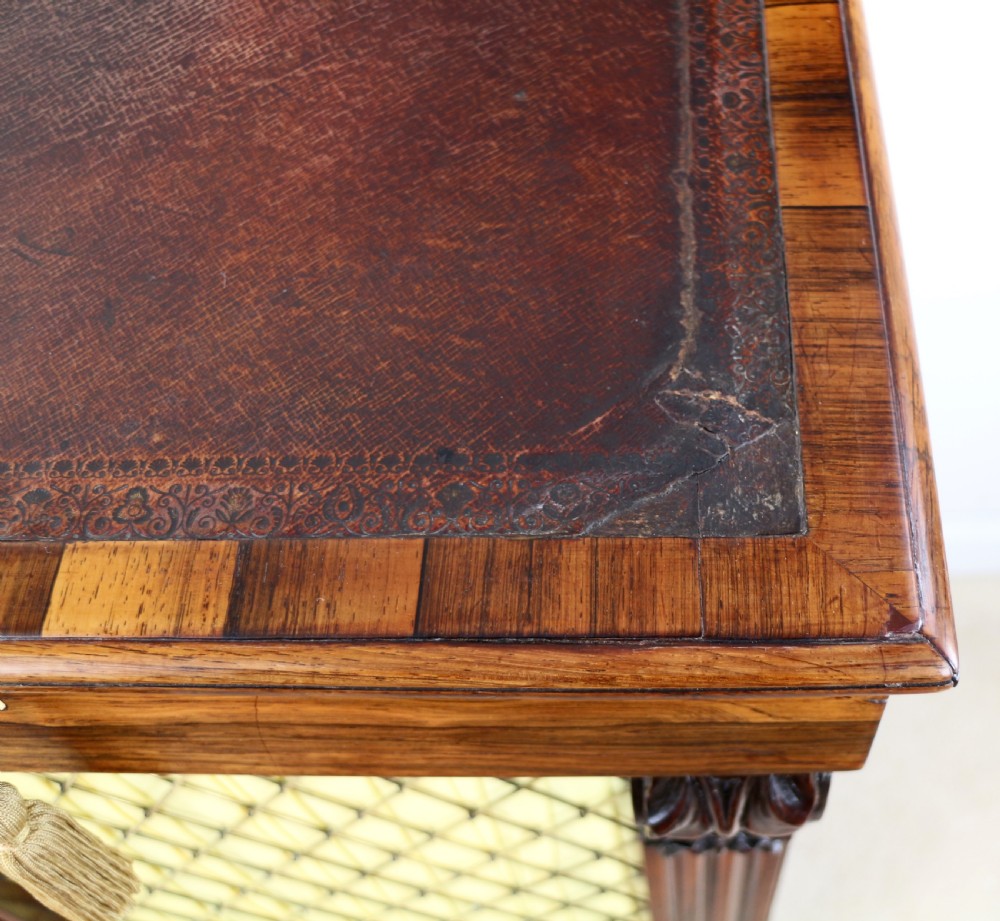 Regency Rosewood Slide Top Davenport Desk View XVI