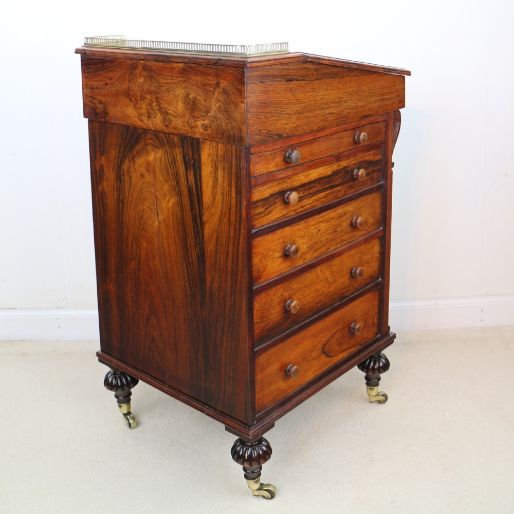 Regency Rosewood Slide Top Davenport Desk View XXII