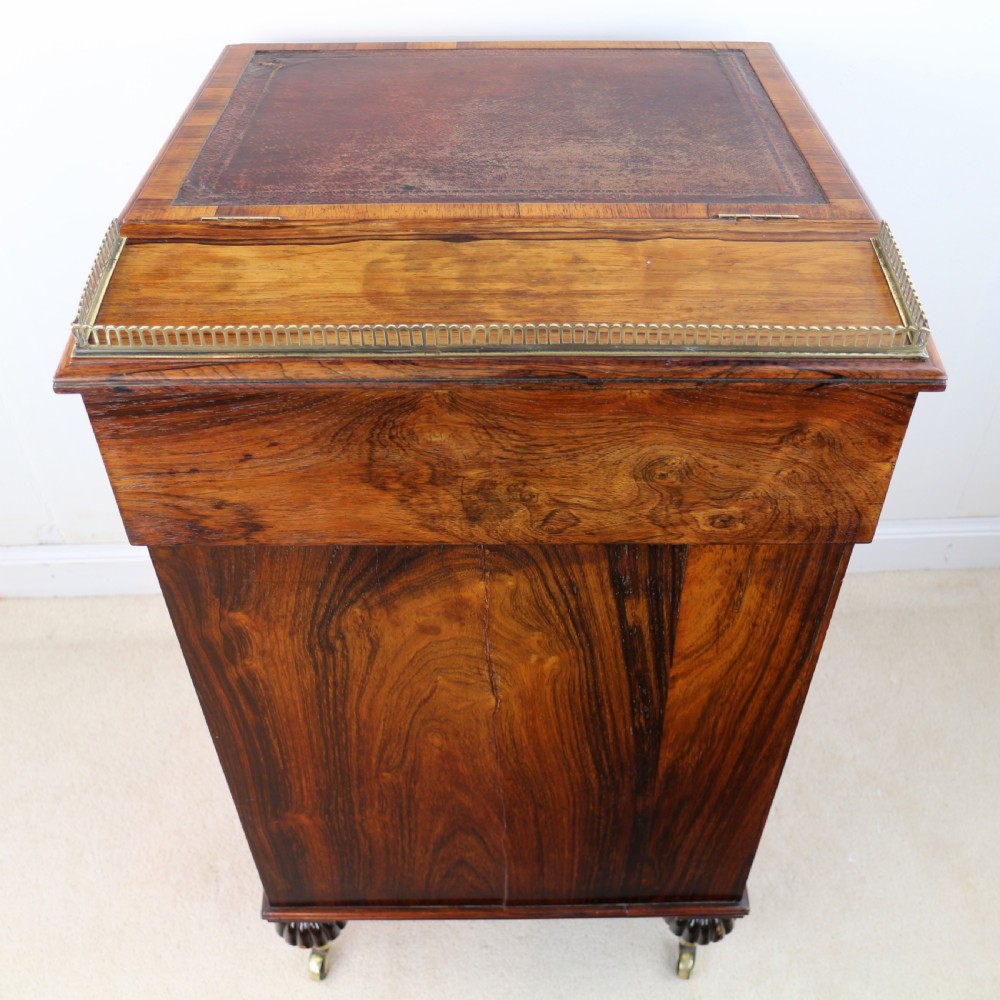 Regency Rosewood Slide Top Davenport Desk View XXVIII