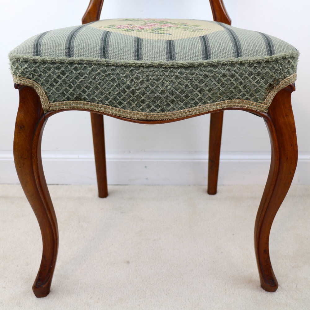 Set of Six Antique Victorian Balloon Back Dining Chairs (6) View XIX