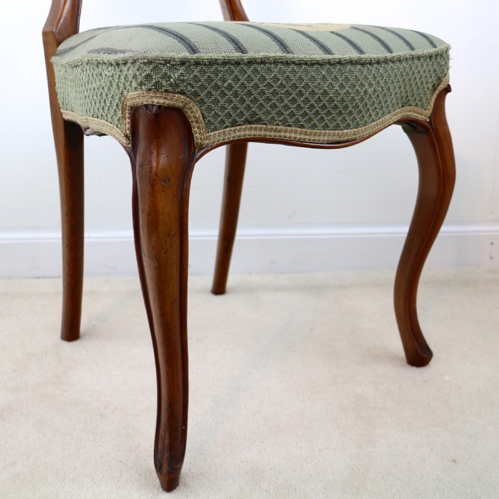 Set of Six Antique Victorian Balloon Back Dining Chairs (6) View XX