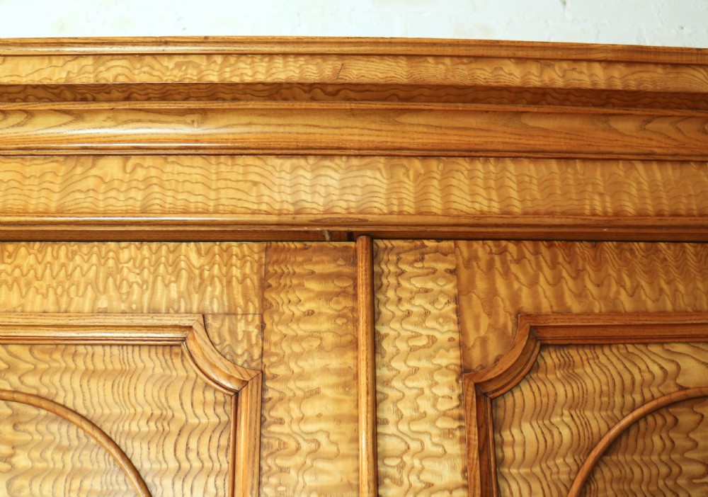 Scottish William IV Figured Elm Two Door Fitted Wardrobe, c.1830 View XIV