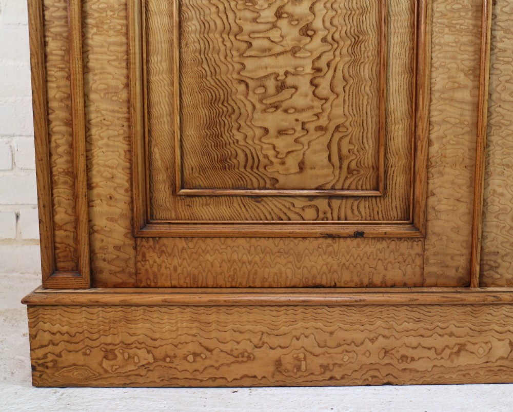 Scottish William IV Figured Elm Two Door Fitted Wardrobe, c.1830 View XV