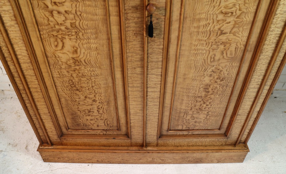 Scottish William IV Figured Elm Two Door Fitted Wardrobe, c.1830 View XXIV