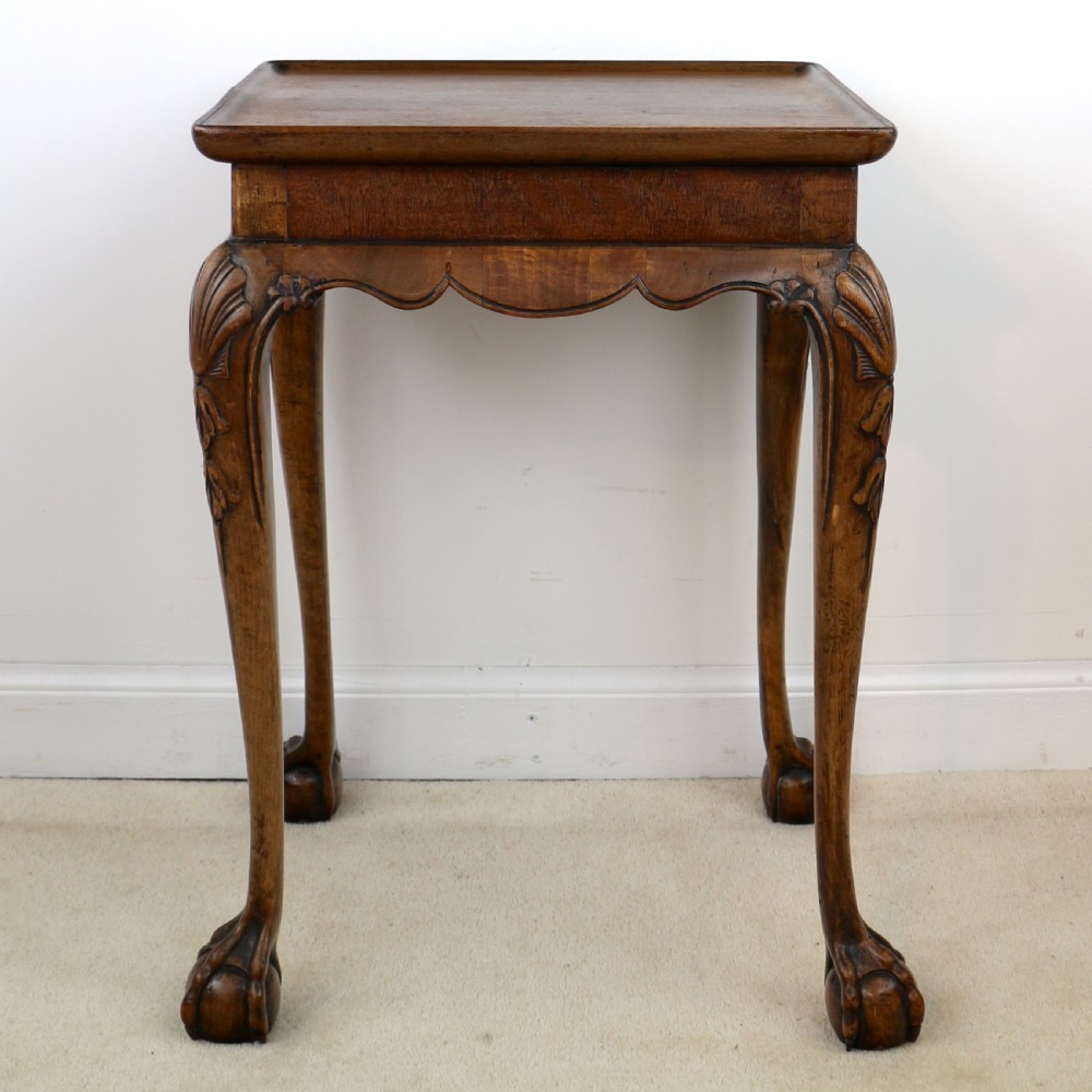 Rare Irish Georgian Small Walnut Silver Table or Kettle Stand View VII