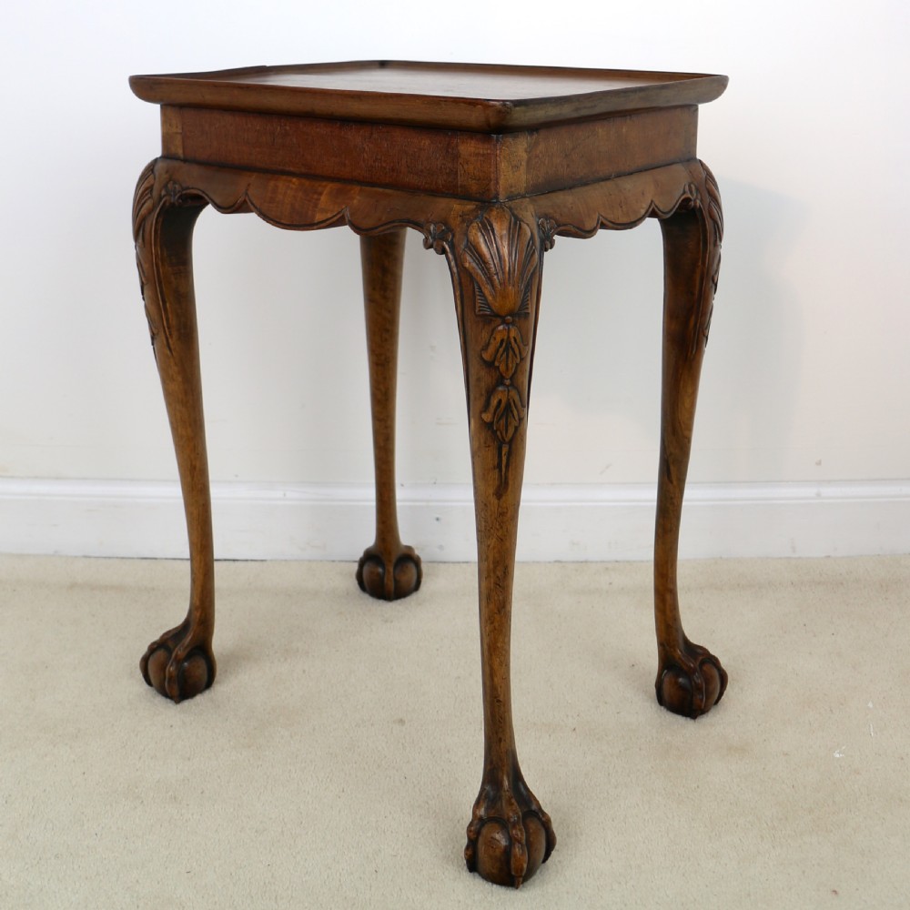 Rare Irish Georgian Small Walnut Silver Table or Kettle Stand View VIII