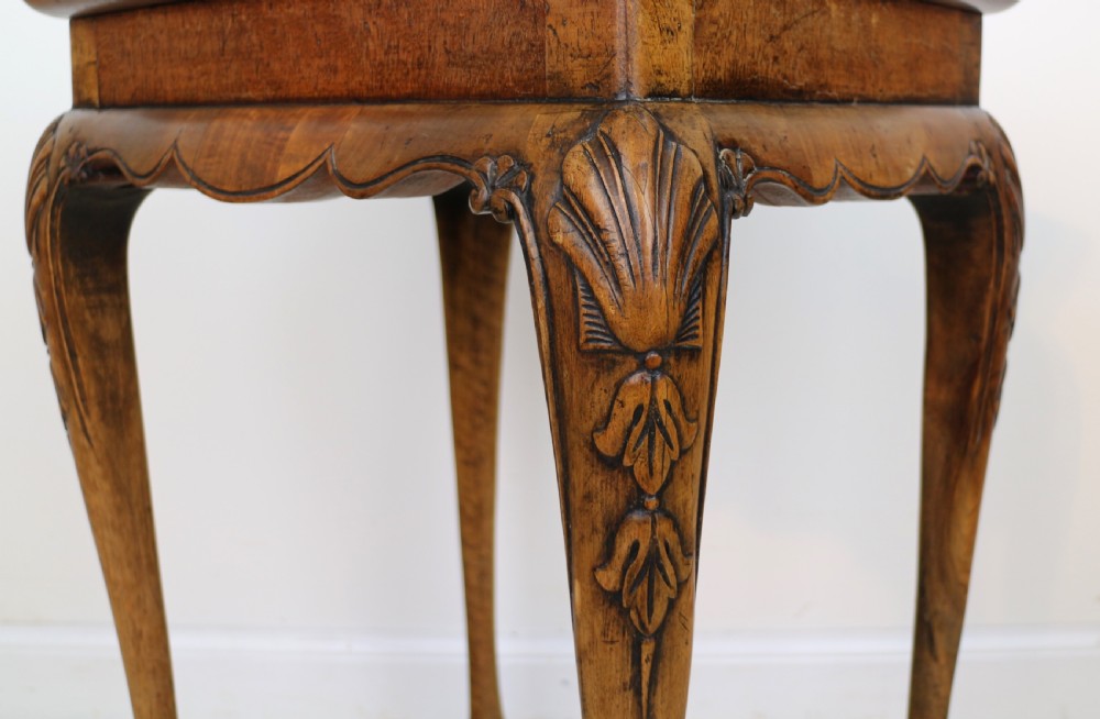 Rare Irish Georgian Small Walnut Silver Table or Kettle Stand View XII