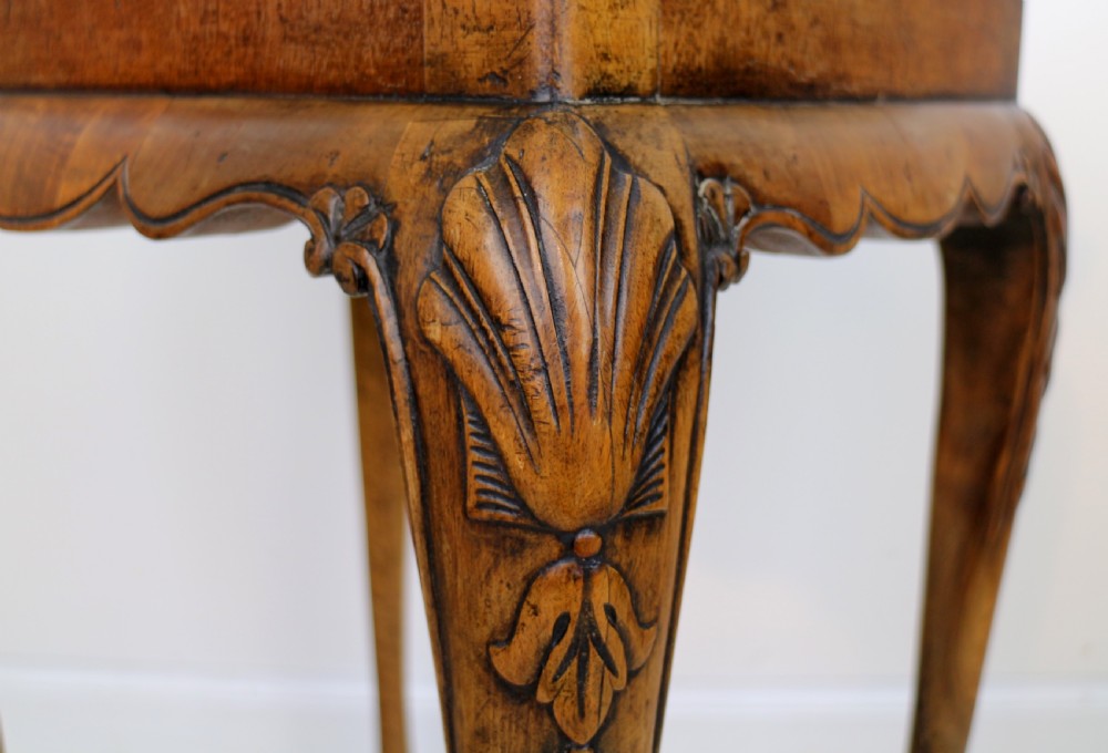 Rare Irish Georgian Small Walnut Silver Table or Kettle Stand View XIII