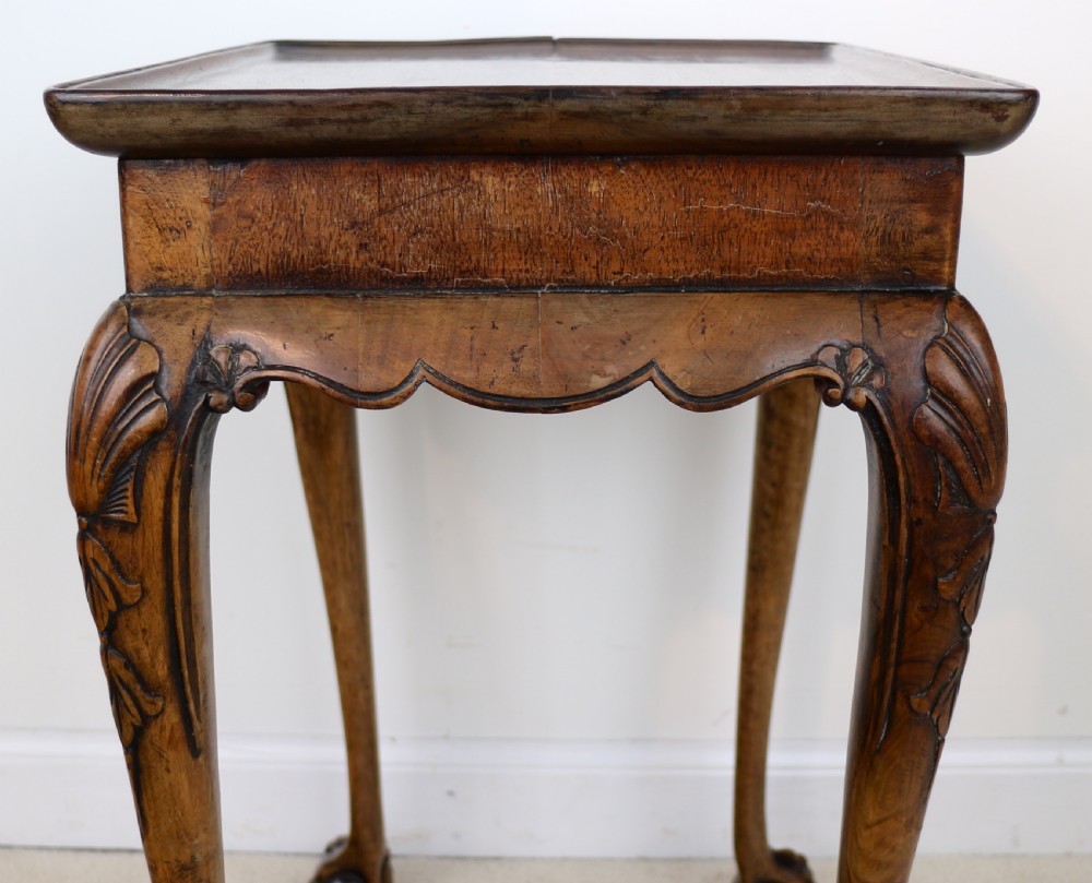 Rare Irish Georgian Small Walnut Silver Table or Kettle Stand View XVIII