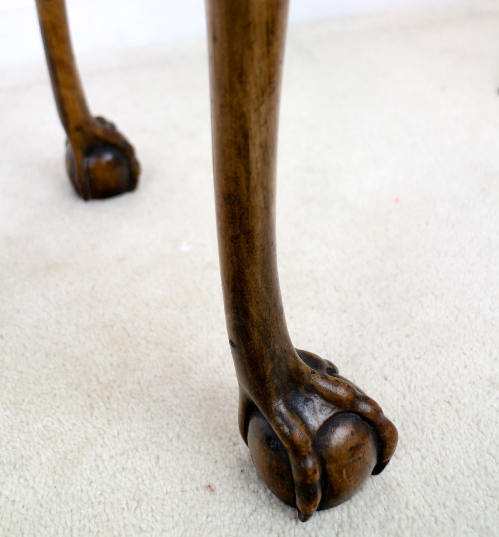 Rare Irish Georgian Small Walnut Silver Table or Kettle Stand View XXII