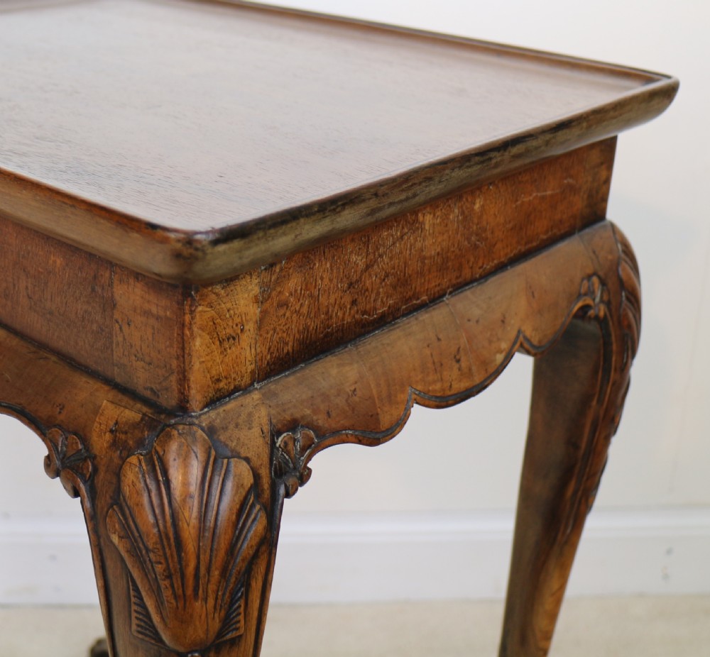 Rare Irish Georgian Small Walnut Silver Table or Kettle Stand View XXIII