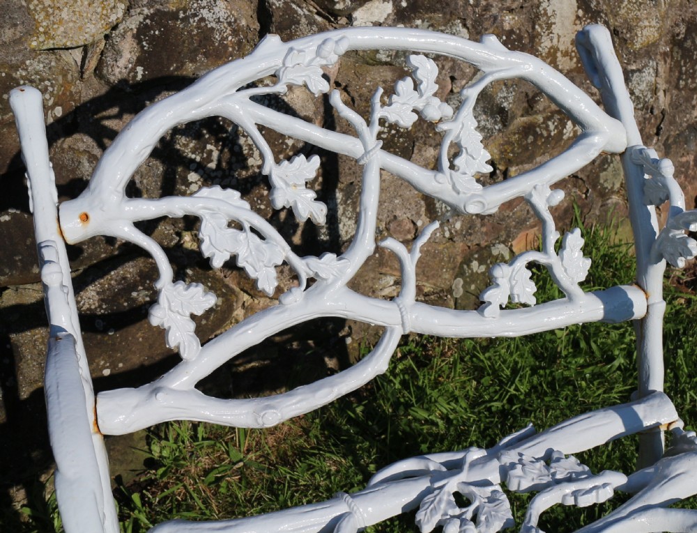 A Victorian Cast Iron Serpent & Twig Pattern Garden Seat or Bench, circa 1860 View V