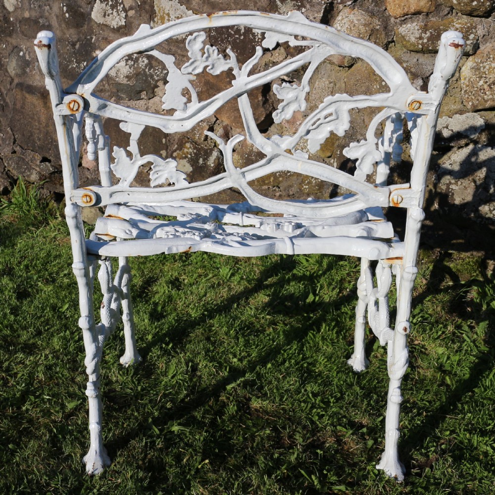A Victorian Cast Iron Serpent & Twig Pattern Garden Seat or Bench, circa 1860 View XXI