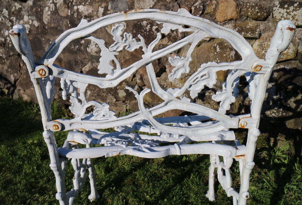 A Victorian Cast Iron Serpent & Twig Pattern Garden Seat or Bench, circa 1860 View XXII