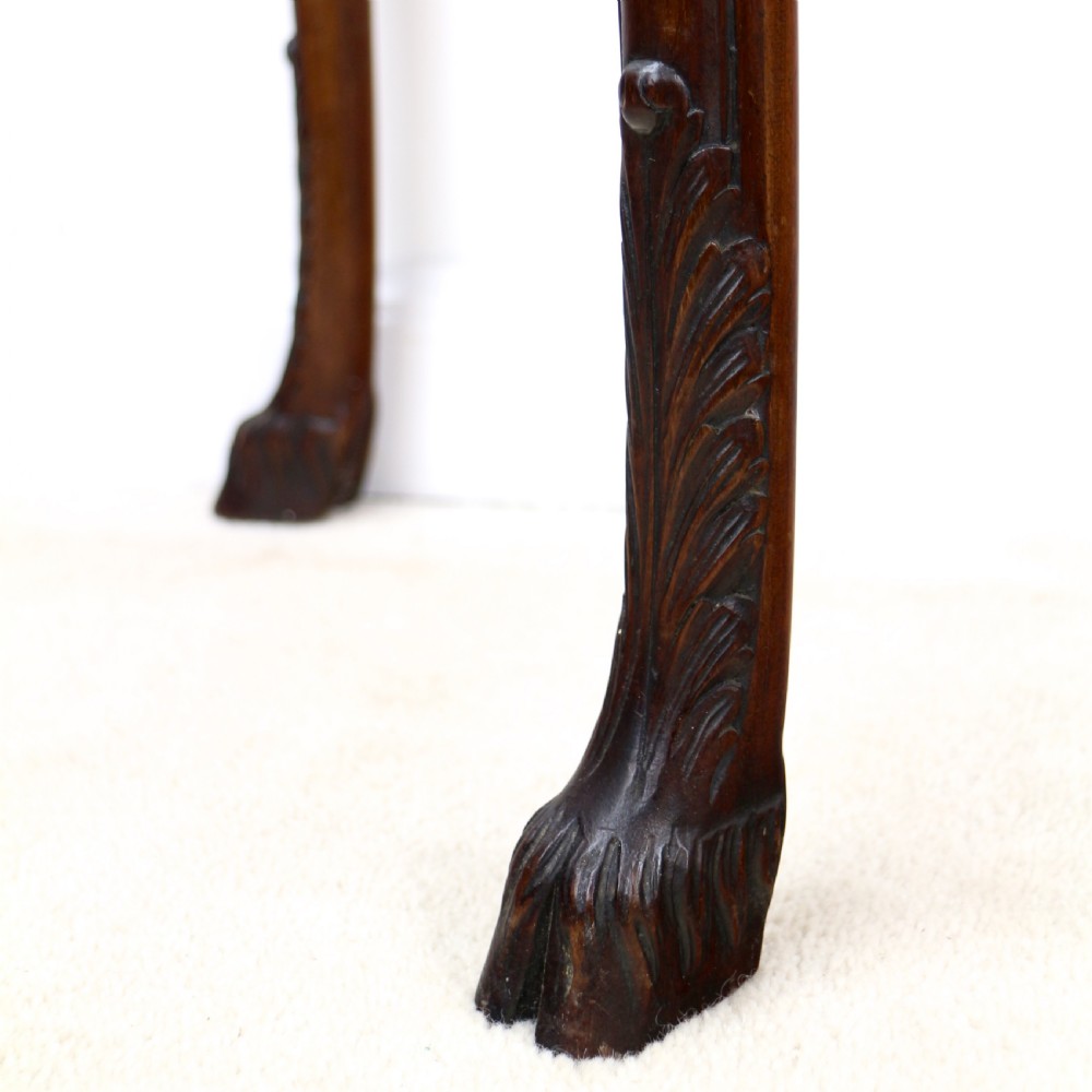 Pair of George III Neoclassical Style Mahogany Demi-Lune Card Tables by Maple & Co View XIII