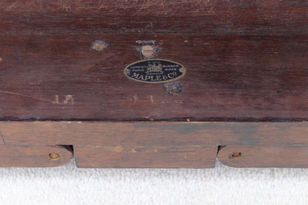Pair of George III Neoclassical Style Mahogany Demi-Lune Card Tables by Maple & Co View XIX