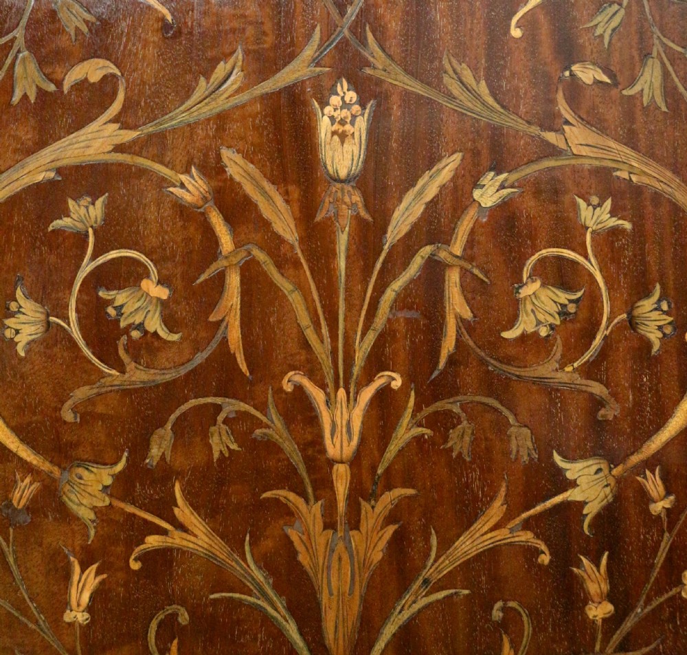 19th Century Mahogany & Marquetry Fitted Wardrobe by Edwards & Roberts of London View XIX
