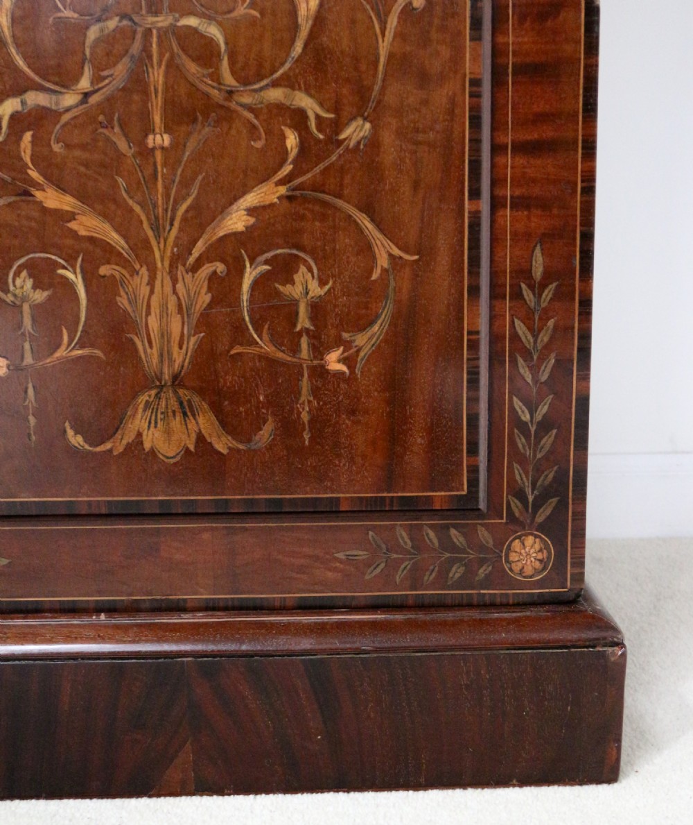 19th Century Mahogany & Marquetry Fitted Wardrobe by Edwards & Roberts of London View XXII