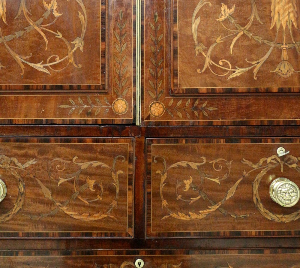 19th Century Mahogany & Marquetry Fitted Wardrobe by Edwards & Roberts of London View XXV