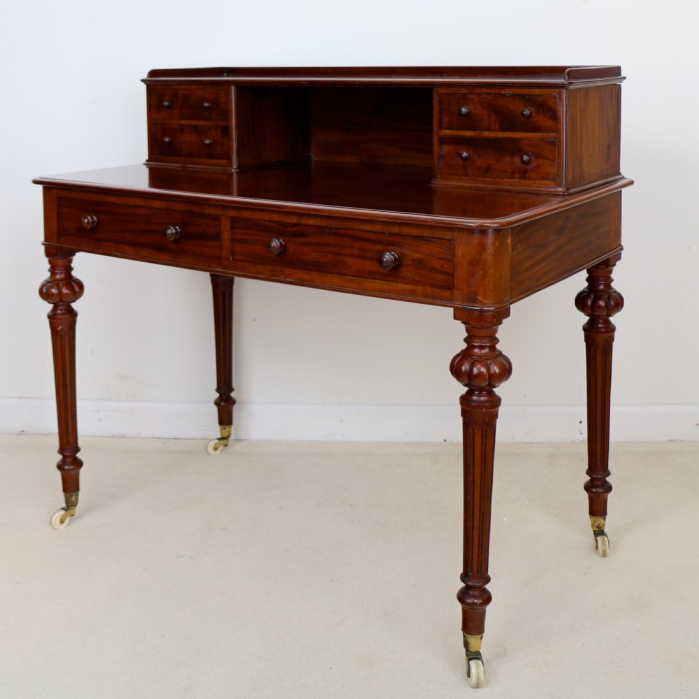 Victorian Mahogany Writing Table by Heal’s of London