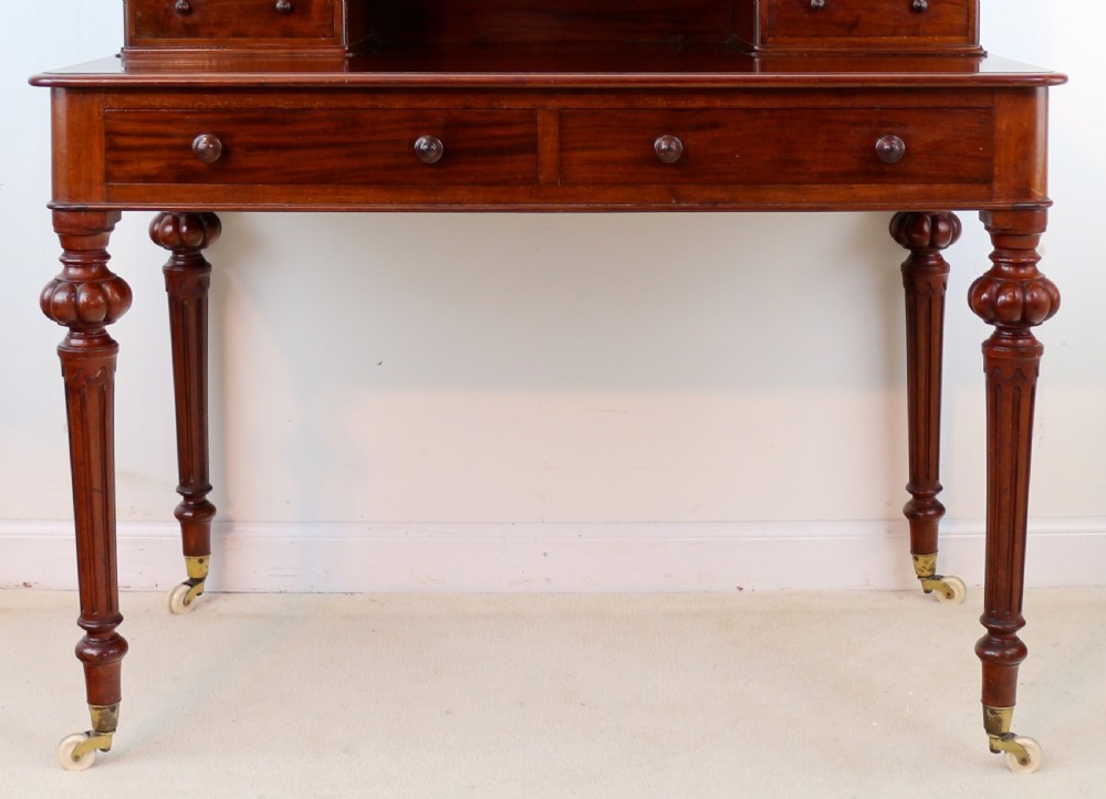 Victorian Mahogany Writing Table by Heal’s of London View IV
