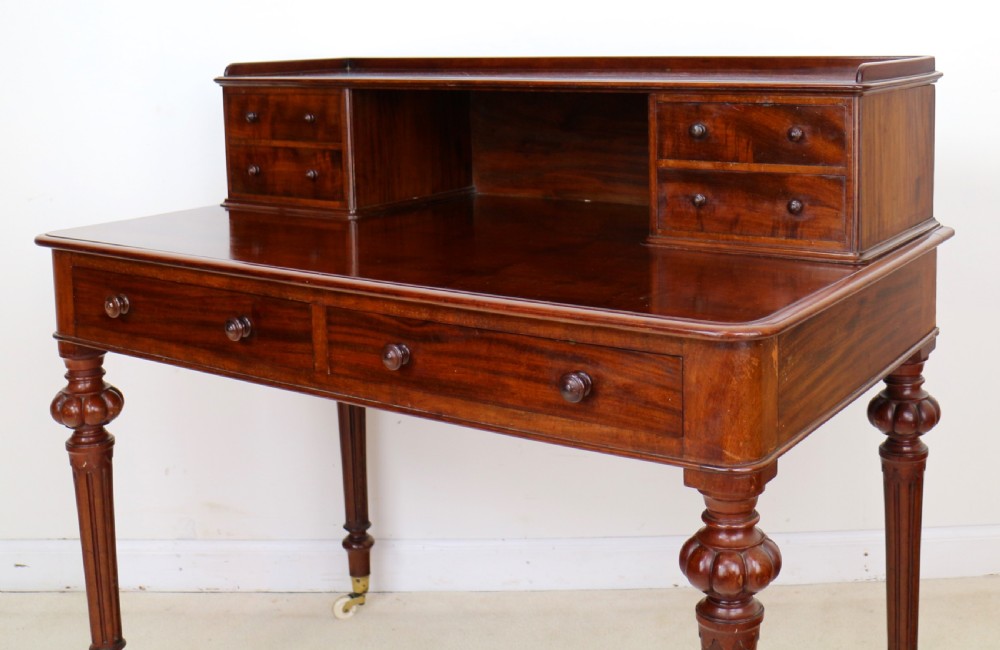 Victorian Mahogany Writing Table by Heal’s of London View V