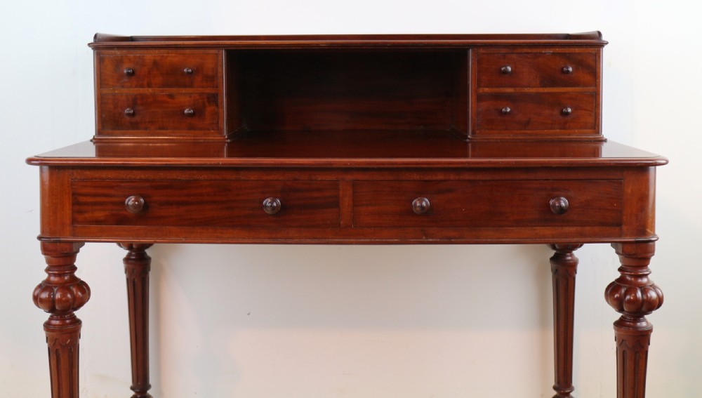 Victorian Mahogany Writing Table by Heal’s of London View VI