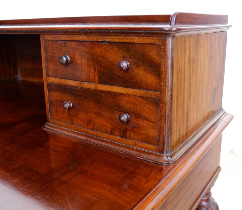 Victorian Mahogany Writing Table by Heal’s of London View X