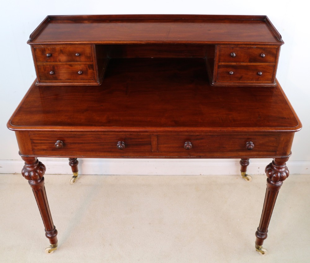 Victorian Mahogany Writing Table by Heal’s of London View XIII