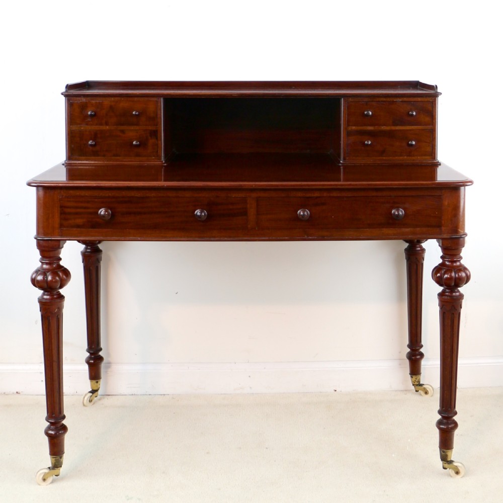 Victorian Mahogany Writing Table by Heal’s of London View XIV
