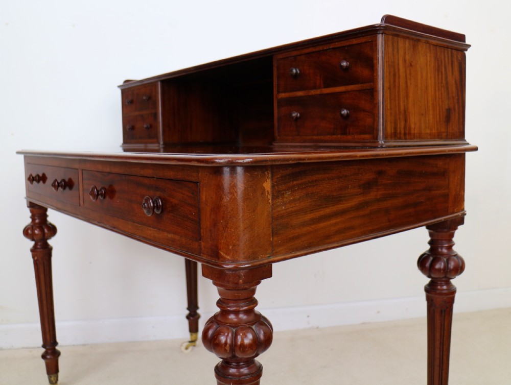 Victorian Mahogany Writing Table by Heal’s of London View XXIII