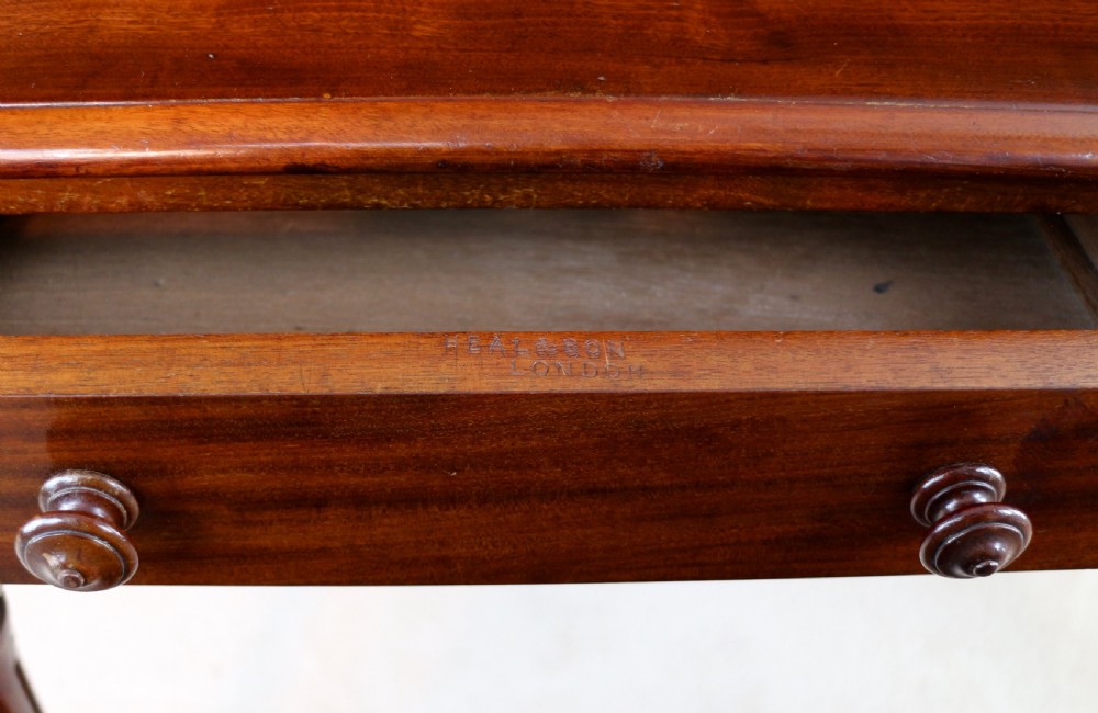 Victorian Mahogany Writing Table by Heal’s of London View XXVIII