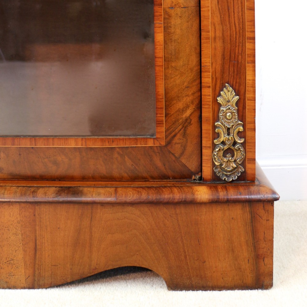 Victorian Walnut and Floral Marquetry Side Cabinet View XIV