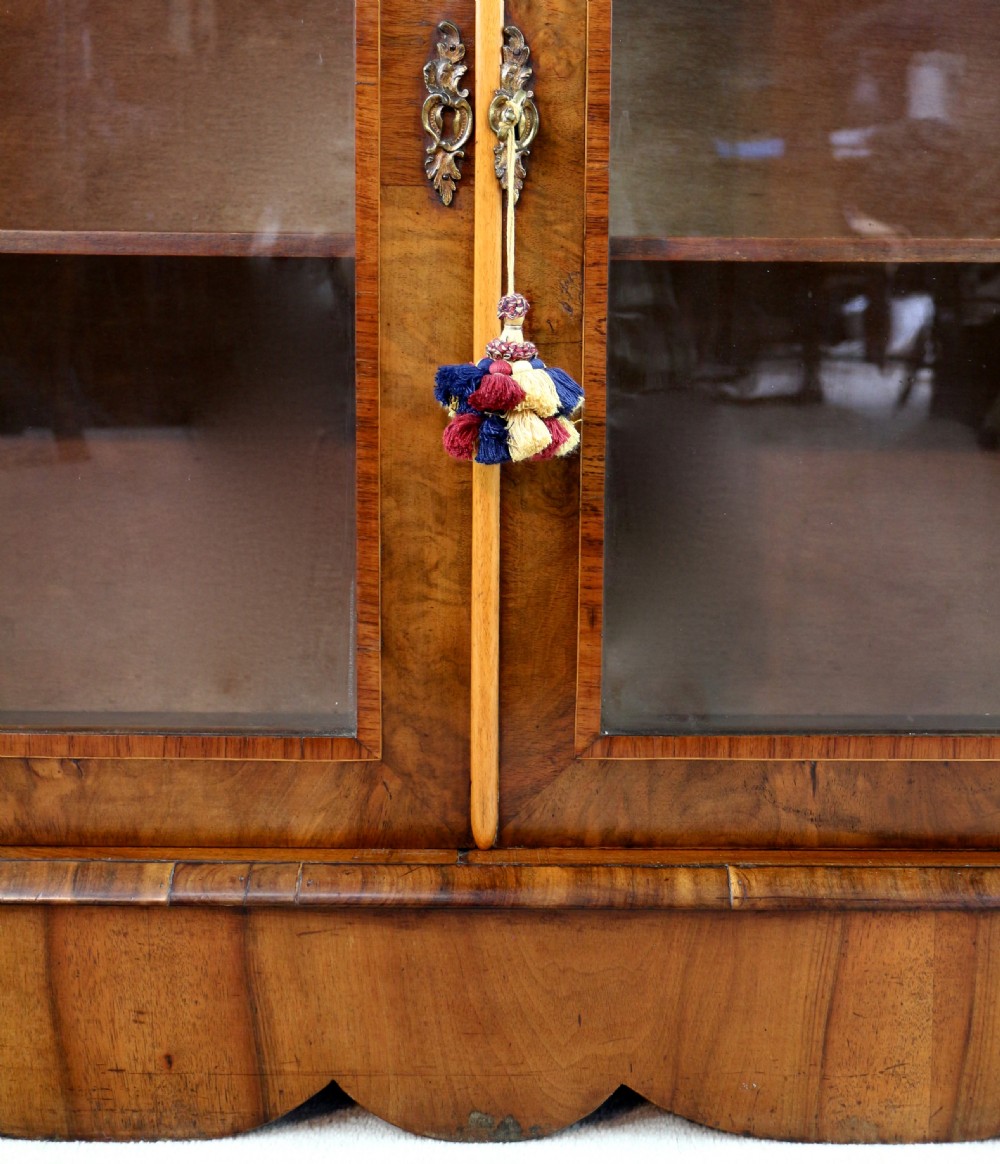 Victorian Walnut and Floral Marquetry Side Cabinet View XXIII