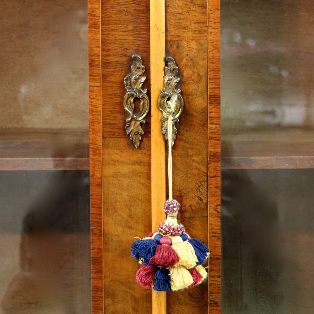 Victorian Walnut and Floral Marquetry Side Cabinet View XXVIII