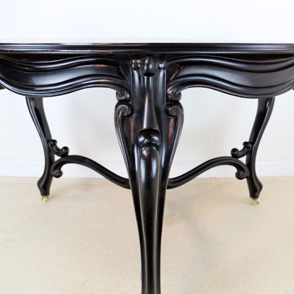 Victorian Marquetry Inlaid Circular Centre Table View VII