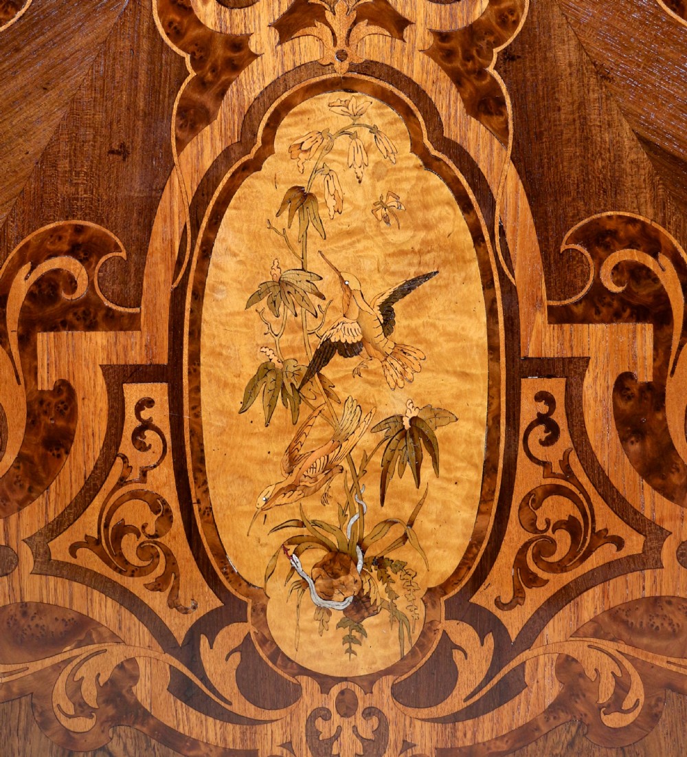 Victorian Marquetry Inlaid Circular Centre Table View XXVI
